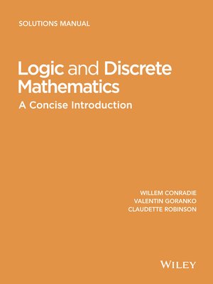 cover image of Logic and Discrete Mathematics